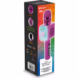 PARTY Light & Sound PARTYBTMIC2PK enceinte portable Rose - Vue supplémentaire 4