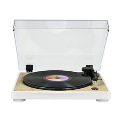 Thomson TT300 Tourne-disque entraîné par courroie Blanc, Bois