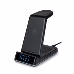 Points forts Station de charge 4 en 1 : 3 zones par induction ( * ) pour smartphone, Galaxy SmartWatch® et écouteurs sans fil ...