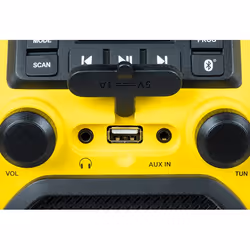 Thomson WKR50BT Radio portable Analogique Noir, Jaune - Vue supplémentaire 4