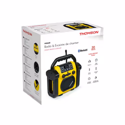 Thomson WKR50BT Radio portable Analogique Noir, Jaune - Vue supplémentaire 6