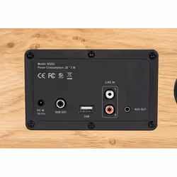 Thomson WS502 ensemble audio pour la maison Système micro audio domestique Noir, Bois - Vue supplémentaire 4