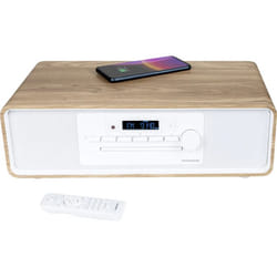 Thomson MIC301IBT ensemble audio pour la maison Système micro audio domestique 10 W Blanc, Bois