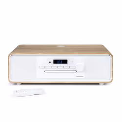 Thomson MIC301IBT ensemble audio pour la maison Système micro audio domestique 10 W Blanc, Bois