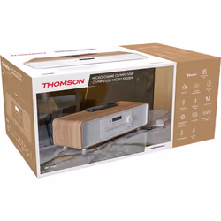 Thomson MIC301IBT ensemble audio pour la maison Système micro audio domestique 10 W Blanc, Bois - Vue supplémentaire 6