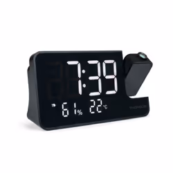 Profitez d'un radio-réveil compact avec un grand affichage dont l'intensité lumineuse peut être ajustée ! Programmez 2 alarme ...