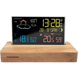 Thomson CT610 station météo numérique Bois LCD AC/Batterie