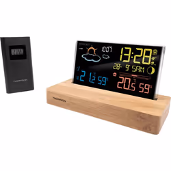 Thomson CT610 station météo numérique Bois LCD AC/Batterie - Vue supplémentaire 4