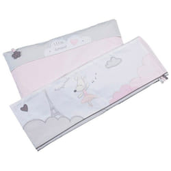 Parure de lit bébé - SAUTHON - Lilibelle - Coton - Rose - Rectangulaire