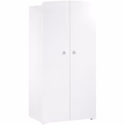 Armoire chambre bébé 2 portes - Boutons boule blanc NEW BASIC Armoire 2 portes boutons "boule" blancs Une collection mixte es ...