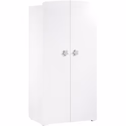 Armoire chambre bébé 2 portes - Boutons étoile gris NEW BASIC Armoire 2 portes boutons "étoile" gris fumé Une collection mixt ...