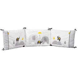 Tour de lit bébé déhoussable en coton blanc - SAUTHON - Babyfan - Design graphique - Douillet - Mixte
