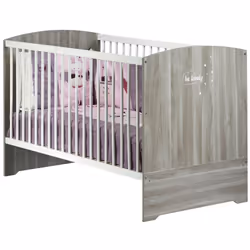 Little Big Bed 140x70 transformable en lit Junior - Collection Smile. Une collection mixte aux tons bois et blanc. Grâce à so ...