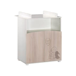 Les Tendances - babyprice Commode a Langer Lapinou 2 portes - 1 Niche