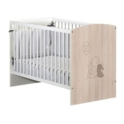 Les Tendances - babyprice Lit Bebe Lapinou 120x60 cm 3 positions