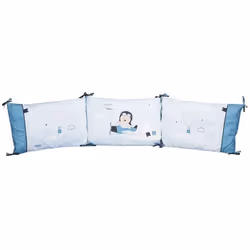 Tour de lit - SAUTHON - LAZARE - Bleu - Coton - 120x60 ou 140x70