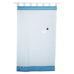 Rideau voilage - Sauthon Baby Déco - Lazare - 105x180 cm - Coton - Bleu