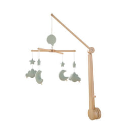 Mobile musical bébé en bois avec 4 jouets - UNI SAUGE