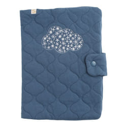 Protège carnet de santé en coton matelassé - PETIT NUAGE