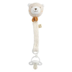 Attache -tétine en coton bio et bouclette - PETIT SOLEIL