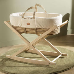Support pour couffin bébé en bois de pin naturel - basculant ou fixe - PETIT MOBILIER