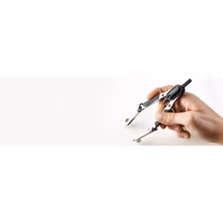 Rotring S0676570 compas à secteur Noir, Acier inoxydable
