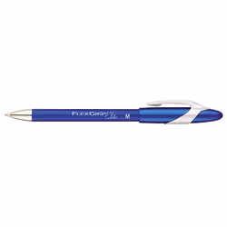 Papermate Ballpen PM Flexgrip Elite, Blue, 12, Clip, Stylo à bille rétractable avec clip, Bleu, 12 pièce(s), Bold