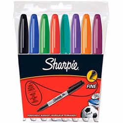 Sharpie S0814660, Noir, Bleu, Vert, Violet, Rouge, Violet, Jaune, Gris, 8 pièce(s)
