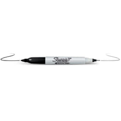 Sharpie Twin Tip marqueur indélébile Pointe fine Noir 12 pièce(s)