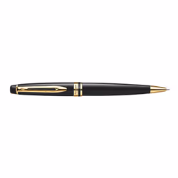 Waterman Expert, Clip, Stylo à bille rétractable par rotation, Bleu, Moyen