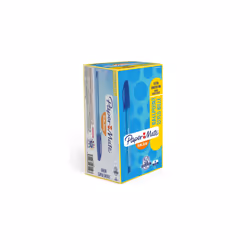 Papermate InkJoy 100ST, Clip, Stylo à bille, Bleu, 50 pièce(s), Ultra-fin