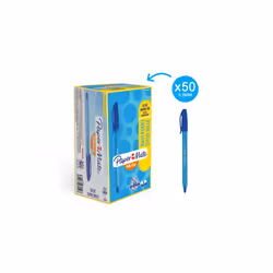 Papermate InkJoy 100ST Bleu Stylo à bille Ultra-fin 50 pièce(s)