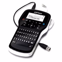 DYMO LabelManager 280, QWERTY, D1, Transfert thermique, Lithium-Ion (Li-Ion), Noir, Argent