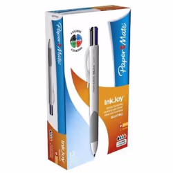 Papermate S0977260 stylo roller Stylo à bille retractable avec clip Noir, Bleu, Vert, Rouge