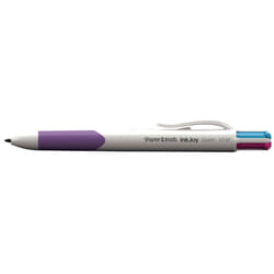 Papermate Inkjoy Quatro Bleu, Vert, Violet, Rouge Stylo à bille rétractable avec clip Moyen 12 pièce(s)