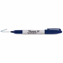 Sharpie Fine Point, Bleu, Pointe en forme de chiffre, Multicolore, Fin, Métal, Papier, Plastique, AP