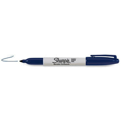 Sharpie Fine Point marqueur indélébile Pointe en forme de chiffre Bleu