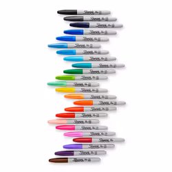 Sharpie Fine Point marqueur indélébile Pointe en forme de chiffre Bleu