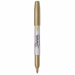 Sharpie 1891062, Or, Pointe ogive, Blanc, Polycarbonate (PC), Fin, 1,4 mm