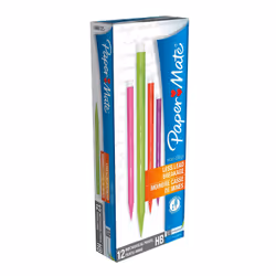 Papermate Non-Stop, Orange, Violet, Rouge, Jaune, Plastique, Noir, HB, 0,7 mm, Rond