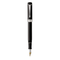 Parker Duofold Classic stylo-plume Système de remplissage cartouche Noir, Platine 1 pièce(s)