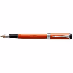 Parker Duofold, Rouge, Bleu, Palladium, Résine précieuse, Palladium, Résine, Or/rhodium, Moyen
