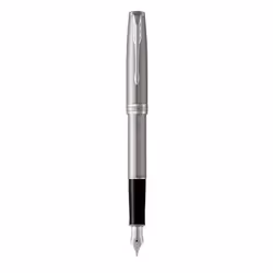 Parker Sonnet, Acier inoxydable, Système de remplissage cartouche, Bleu, Métal, Acier inoxydable, Palladium, Acier inoxydable