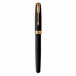 Parker 1931518, Stylo à bille, Noir, Or, Noir, Or, Vernis, Fin, Boîte