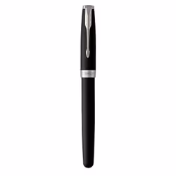 Parker 1931523, Stylo à bille, Noir, Argent, Noir, Vernis, Palladium, Fin, Boîte
