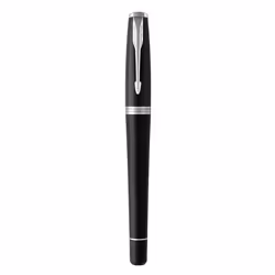 Parker Urban, Noir, Chrome, Système de remplissage cartouche, Bleu, Aluminium, Laiton, Chrome, Plume arrondie, Acier inoxydab ...