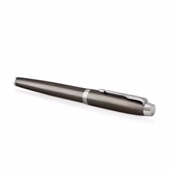 Parker IM, Marron, Système de remplissage cartouche, Bleu, Laiton, Plume arrondie, Acier inoxydable