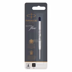 Parker 1950369, Noir, Moyen, Acier inoxydable, 1 mm, Stylo à bille, Blister