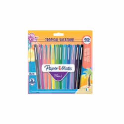 Papermate 1951029, Fin/moyen, 12 couleurs, Noir, Bleu, Marron, Vert, Bleu clair, Vert clair, Orange, Rose, Violet, Violet, Ja ...