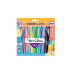 Papermate 1951029 stylo-feutre Fin/moyen Noir, Bleu, Marron, Vert, Bleu clair, Vert clair, Orange, Rose, Violet, Violet, Jaune 12 pièce(s)